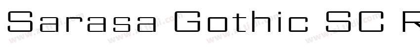 Sarasa Gothic SC Reg字体转换